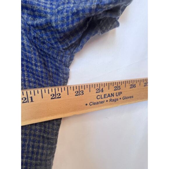 Baird McNutt Men's Linen Mini Check Button-Up Summer Vacation Cruise Shirt - L - Picture 6 of 7